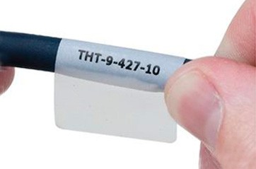 LLC.17.6006 - Et. per cavi f.to 37x25mm - banda bianca 13,5x25mm - 49 et.  per foglio A4 per stampanti laser - tot. 2.450 a conf (50 fogli) - per cavi  diam. 4,3-7,2mm - Etichette autoadesive sovrastampabili a norme